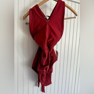 Kona Sol Red One Piece Swim Size Medium New With Tags